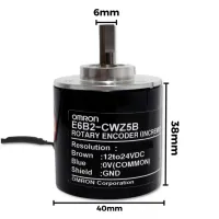 ENCODER INCREMENTAL ROTATIVO 200 PULSOS E6B2-CWZ5B - Foto 6