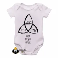 Body Bebê Infantil Dark passado presente futuro - Foto 2