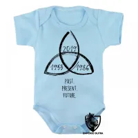 Body Bebê Infantil Dark passado presente futuro - Foto 3