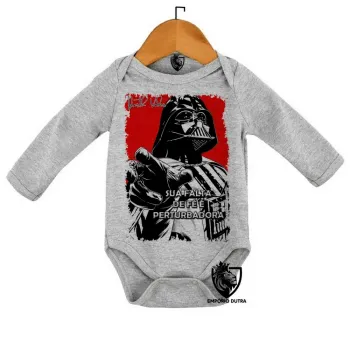 Body Bebê Infantil Darth Vader fé Star Wars