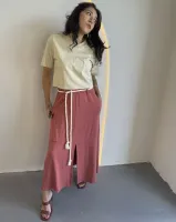 SAIA MIDI COM CORDÃO - GOIABA - Foto 3