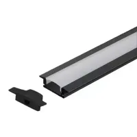 Perfil de LED Embutir Alumínio Branco 10x10 2 metro - Foto 3