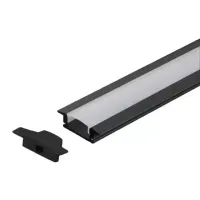 Perfil de LED Embutir Alumínio Branco 17x07 3 metros - Foto 4