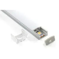 Perfil de LED Oculto Embutir no frame sem borda Alumínio Branco 15x15 2 metros - Foto 3