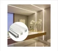 Perfil de LED Embutir Alumínio Branco 100x35 2 metros - Foto 4