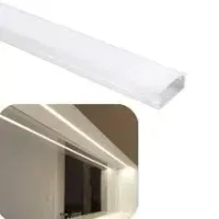 Perfil de LED Soprepor Alumínio Branca 17x14 2 metros - Foto 3