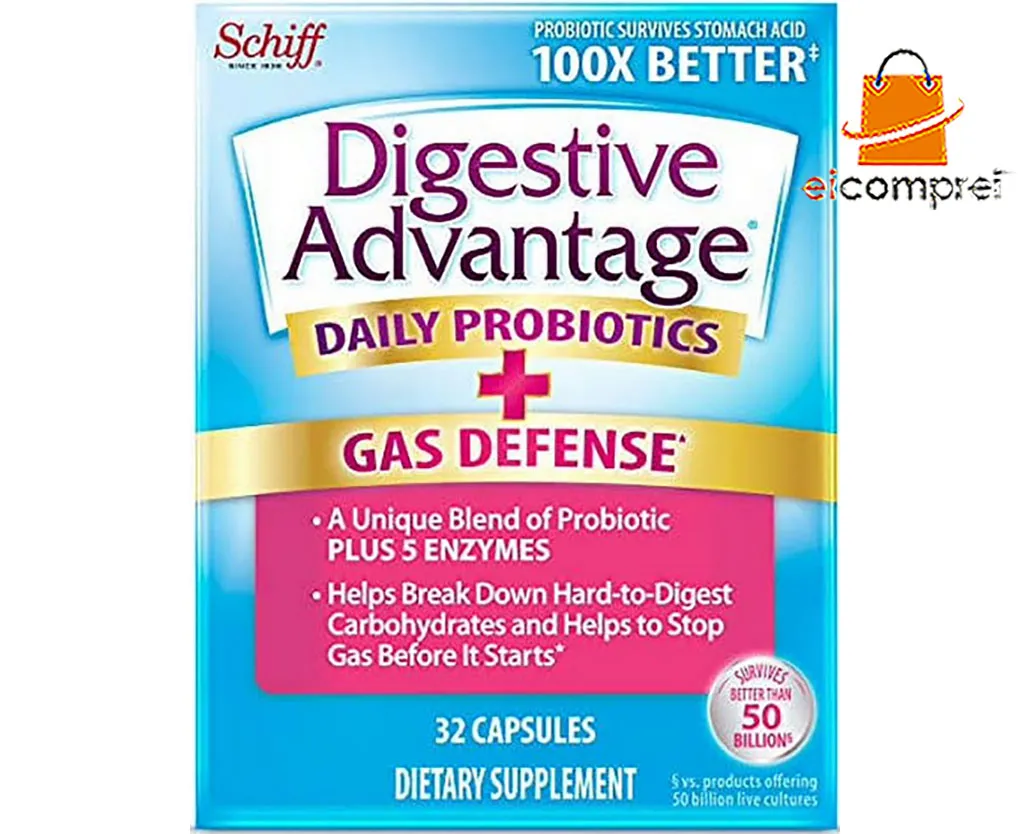 Digestive Advantage Daily Probiotics+ Gas Defense 32caps Eua + Frete Grátis