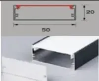 Perfil de LED Soprepor Alumínio Branca 50x20 1 metros - Foto 2