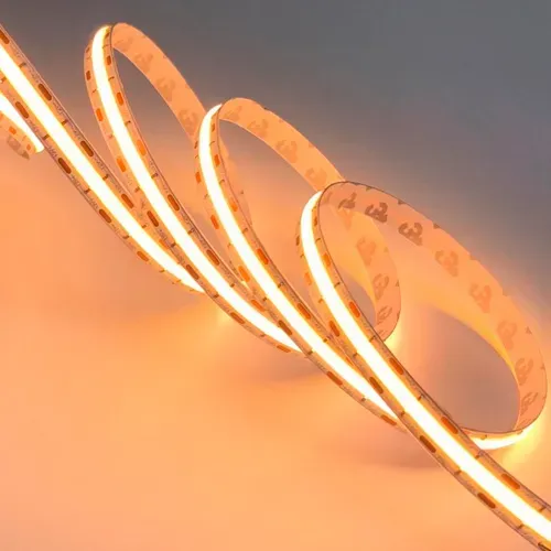 Fita LED COB 480 led Branca Quente 3000k 12v rolo 5 metros 12v