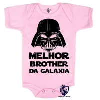 Body Bebê Infantil darth vader melhor irmão brother galaxia star wars - Foto 4