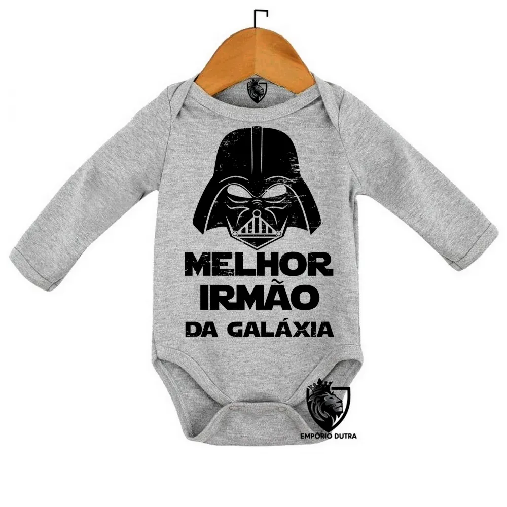 Body Bebê Infantil darth vader melhor irmão galaxia star wars Imagem