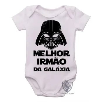 Body Bebê Infantil darth vader melhor irmão galaxia star wars - Foto 2