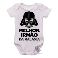 Body Bebê Infantil darth vader melhor irmão galaxia star wars - Foto 2