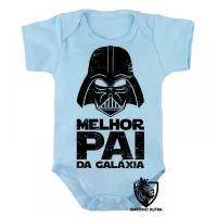 Body Bebê Infantil Darth vader melhor pai Papai da galaxia - Foto 3
