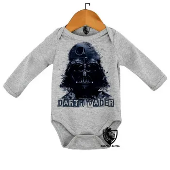 Body Bebê Infantil Darth Vader star wars vilão