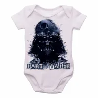 Body Bebê Infantil Darth Vader star wars vilão - Foto 2