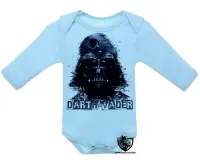 Body Bebê Infantil Darth Vader star wars vilão - Foto 3