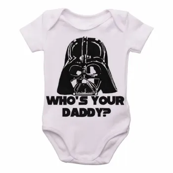 Body Bebê Infantil Darth vader daddy Pai Papai - Foto 2