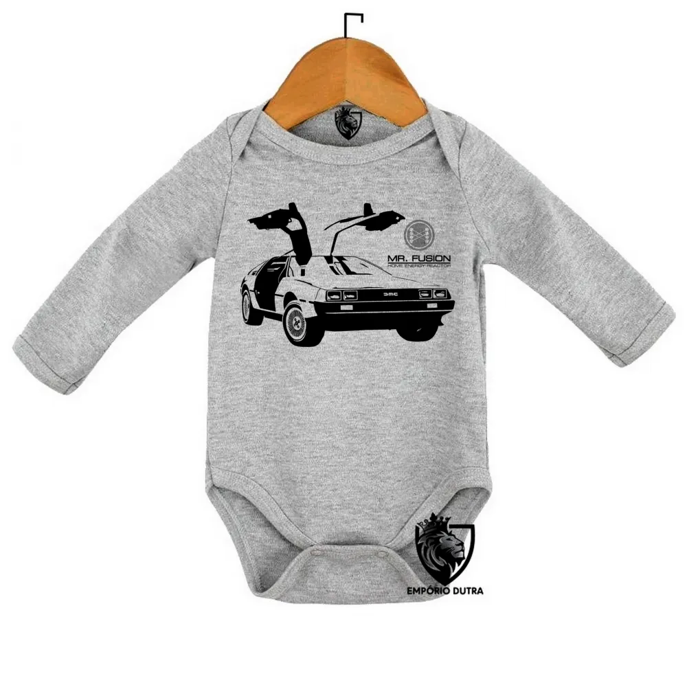 Body Bebê Infantil De volta para o futuro  DeLorean