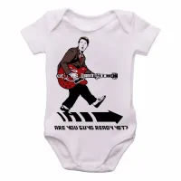 Body Bebê Infantil De volta para futuro Marty guitarra - Foto 2