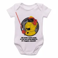 Body Bebê Infantil darth vulcano De volta Futuro - Foto 2