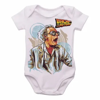 Body Bebê Infantil De volta para futuro Dr. Brown - Foto 2