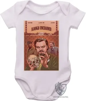 Body Bebê Infantil Django livre Filme - Foto 2