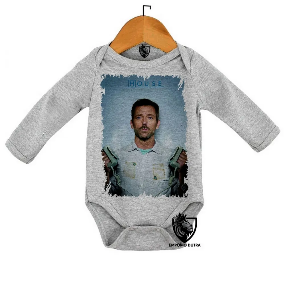 Body Bebê Infantil Dr House disfibrilador
