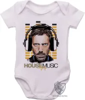 Body Bebê Infantil Dr House musica Dj - Foto 2