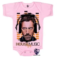 Body Bebê Infantil Dr House musica Dj - Foto 4