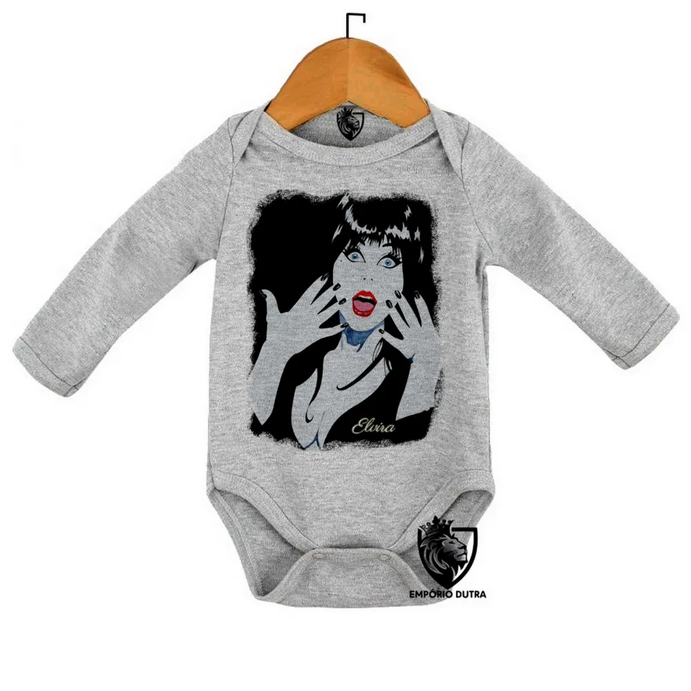 Body Bebê Infantil elvira rainha das trevas Imagem