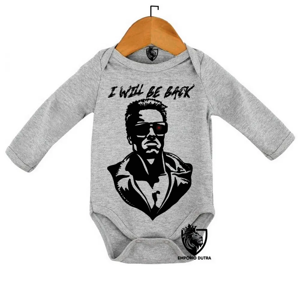 Body Bebê Infantil Exterminador do Futuro I will be back Imagem
