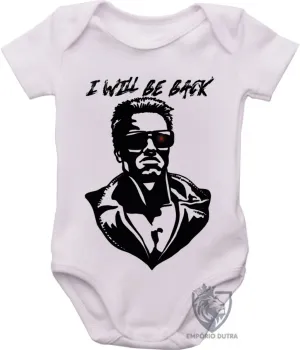 Body Bebê Infantil Exterminador do Futuro I will be back - Foto 2