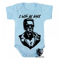 Body Bebê Infantil Exterminador do Futuro I will be back - Foto 3