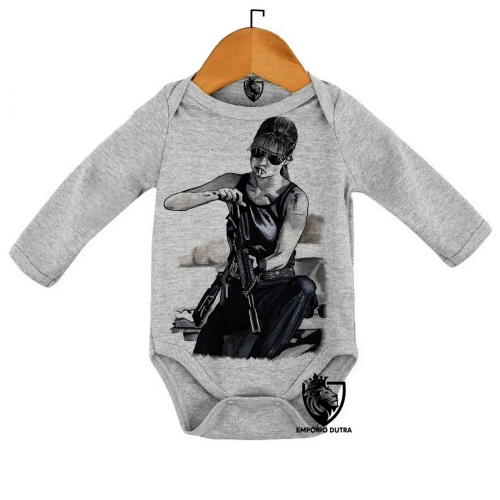 Body Bebê Infantil exterminador do futuro Sarah Connor Imagem