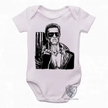 Body Bebê Infantil exterminador do futuro terminator arnold schwarzenegger - Foto 2