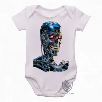 Body Bebê Infantil exterminador do futuro terminator robo t 800 - Foto 2