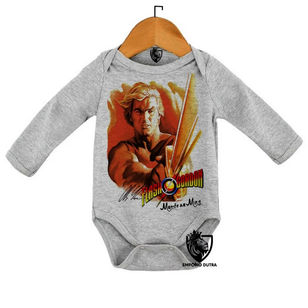Body Bebê Infantil Flash Gordon morte ao ming Imagem