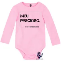 Body Bebê Infantil Frase filme senhor dos aneis meu precioso - Foto 4