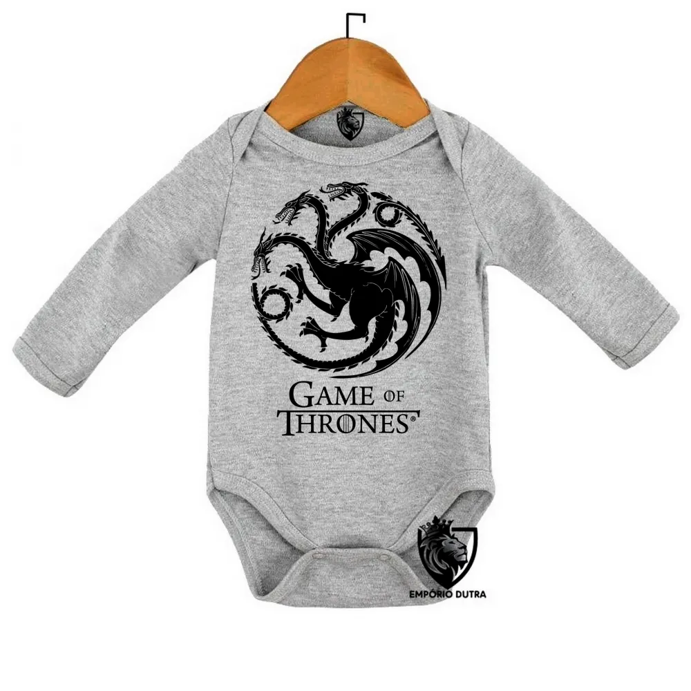 Body Bebê Infantil Game of Thrones dragão serie Imagem