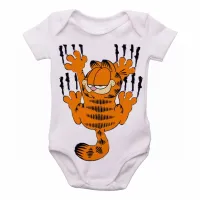 Body Bebê Infantil Garfield arranhar gato cat gatinho - Foto 2
