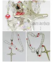 Terço Santo Antônio Em Cristal Boreal  - Foto 3