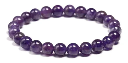 Pulseira De Ametista 8mm 