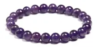 Pulseira De Ametista 8mm 