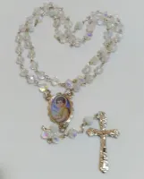 Terço São João Batista  em Cristal 8mm lindo - Foto 4