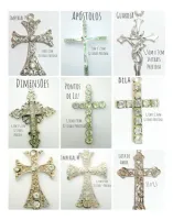 Terço De Aquamarine Rolada 8mm Nossa Senhora Aparecida Colar - Foto 5