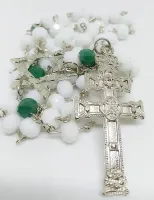 Terço De Cristal Santo Daime Com Estrela Santo Cruzeiro branco verde