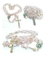 Terço Santa Madre Paulina em Cristal 8mm  - Foto 5