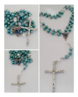 Terço São Gabriel Cristal 8mm  - Foto 2