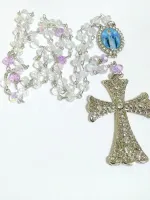 Terço Nossa Senhora Das Graças - Cruz Noiva Strass Preciosa - Foto 5